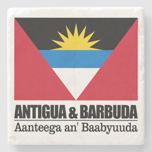 Antigua und Barbuda Steinuntersetzer (Vorderseite)