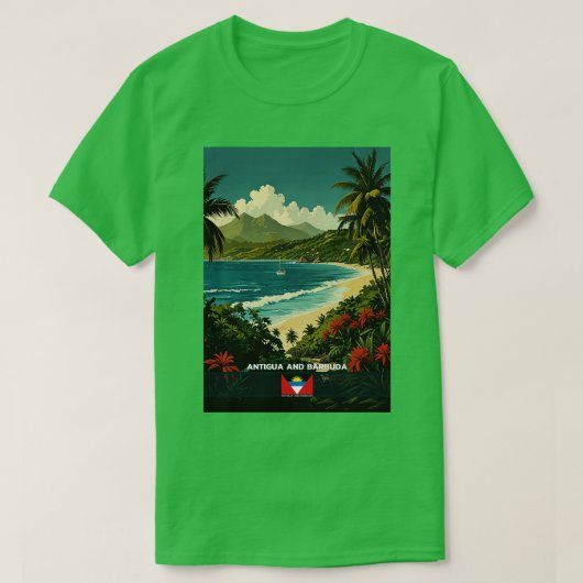 Antigua und Barbuda Travel 2 T-Shirt (Design vorne)