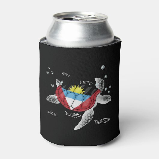 Antigua und Barbuda Turtle Dosenkühler (Kanne Vorderseite)