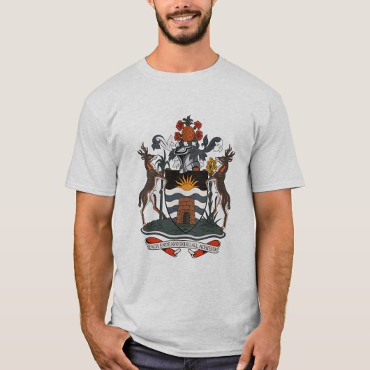 Antigua- und Barbuda-Wappen T - Shirt (Vorderseite)