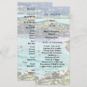 Antigua View Falmouth Harbour Wedding Program Programm (Vorne/Hinten)