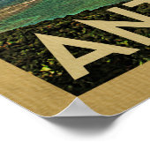 Antigua Vintage Travel Poster (Ecke)