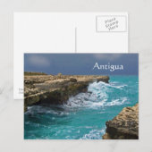 Antigua, West Indes, Souvenir Postcard Postkarte (Vorne/Hinten)