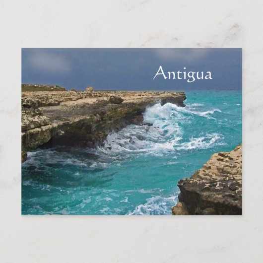 Antigua, West Indes, Souvenir Postcard Postkarte (Vorderseite)