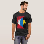 Antiguan Flag Antigua and Barbuda T-Shirt (Vorne ganz)