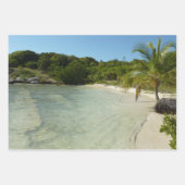 Antiguan Strand Schöne tropische Landschaft Geschenkpapier Set (Vorderseite)