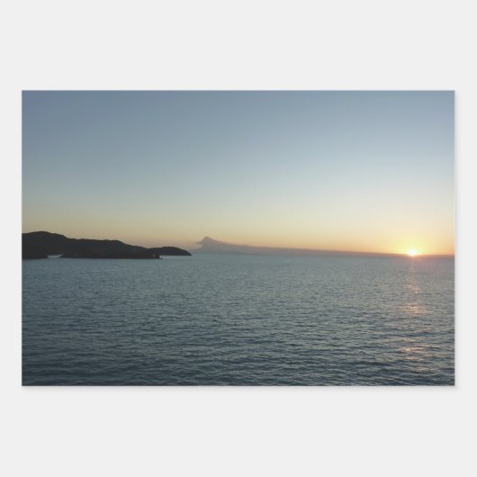 Antiguan Strand Schöne tropische Landschaft Geschenkpapier Set (Vorderseite 3)