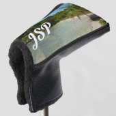 Antiguan Strand Schöne tropische Landschaft Golf Headcover (3/4 Vorderseite)