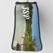 Antiguan Strand Schöne tropische Landschaft Golf Headcover (Rotieren 90)