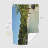 Antiguan Strand Schöne tropische Landschaft Golfhandtuch (Insitu)