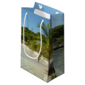 Antiguan Strand Schöne tropische Landschaft Kleine Geschenktüte (Vorderseite Schrägansicht)