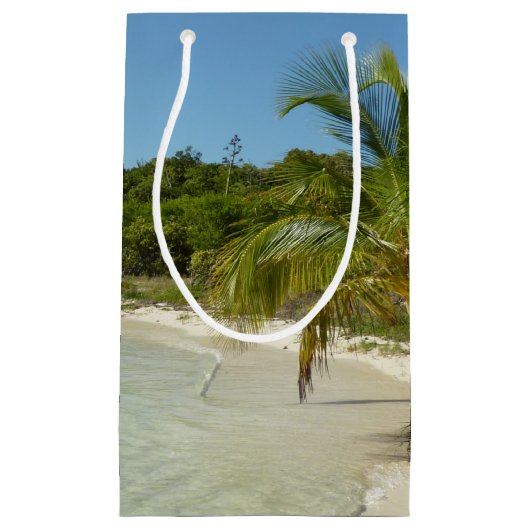 Antiguan Strand Schöne tropische Landschaft Kleine Geschenktüte (Vorderseite)