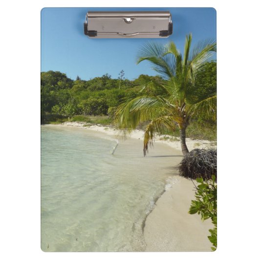 Antiguan Strand Schöne tropische Landschaft Klemmbrett (Vorderseite)