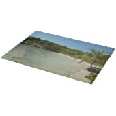 Antiguan Strand Schöne tropische Landschaft Schneidebrett (Ecke)