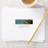 Antiguanische Küste Schöne Insel Seascape Adressaufkleber (Insitu)