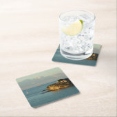 Antiguanische Küste Schöne Insel Seascape Rechteckiger Pappuntersetzer (Vor Ort)