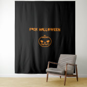 AntiHalloween-Kürbis-Jack-o'-Laterne Wandteppich (Beispiel)