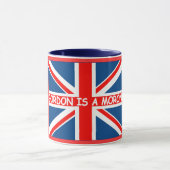 AntiHumor gordon Brown Brish lustig Tasse (Zentrum)