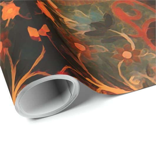 Antiindische Textilgestaltung Geschenkpapier (Rolleneckpunkt)