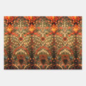 Antiindische Textilgestaltung Geschenkpapier Set (Vorderseite 3)