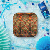 Antiindische Textilgestaltung Pappteller (Party)