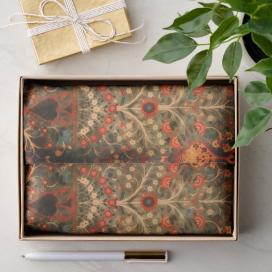 Antiindische Textilgestaltung Seidenpapier (Geschenk)