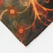 Antiindisches Textildesign Fleecedecke (Ecke)