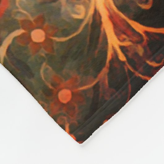 Antiindisches Textildesign Fleecedecke (Ecke)