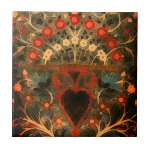 Antiindisches Textildesign  Fliese