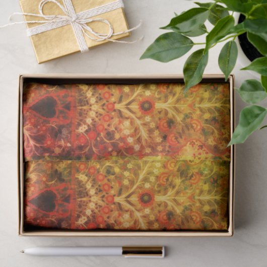 Antiindisches Textildesign Gewebepapier Seidenpapier (Geschenk)