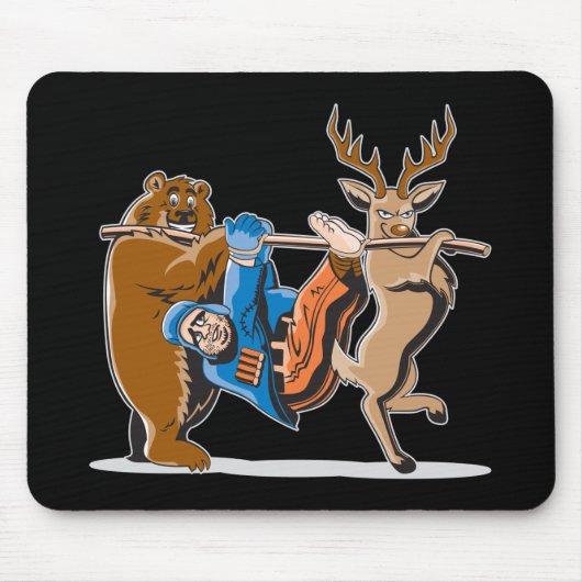 Antijagd-Tier-Rache Mousepad (Vorne)