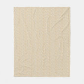 Antik 1940er Jahre Mustard Berry & Leaf Fleecedecke (Vorderseite)