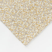 Antik 1940er Jahre Mustard Berry & Leaf Fleecedecke (Ecke)