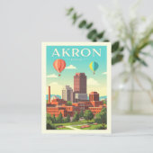 Antik Akron Ohio Postkarte (Stehend Vorderseite)