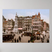 Antik Amsterdam Dam 1900, Holland Poster (Vorne)