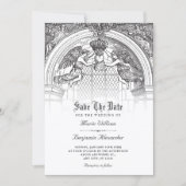 antik-barocker Bogen Save The Date (Vorderseite)