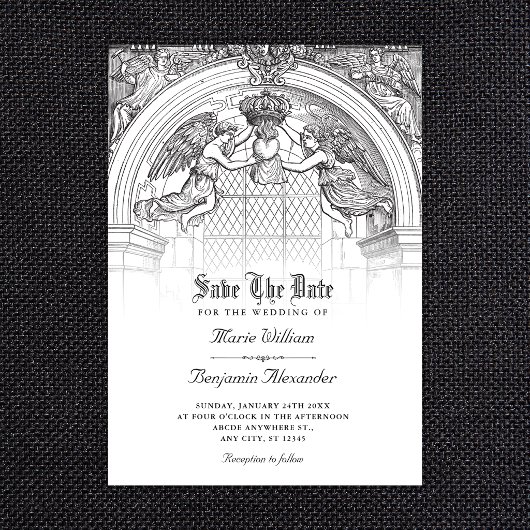 antik-barocker Bogen Save The Date