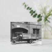 Antik-Bierwagen, 1920er Postkarte (Stehend Vorderseite)