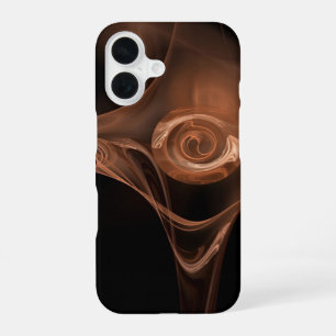 ANTIK BRAUN FRACTAL ROSE iPhone 16 HÜLLE