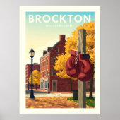 Antik Brockton Massachusetts Poster (Vorne)