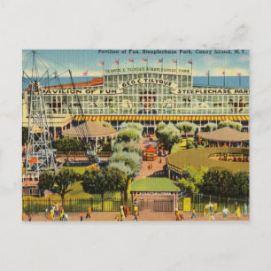 Antik, Coney Island, New York Postkarte