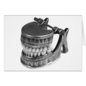 Antik-Dental-Model-Oddity-Horror - Note Card (Vorderseite (Horizontal))