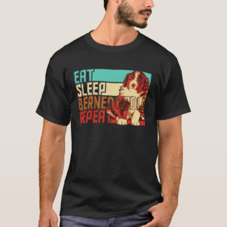Antik Eat Sleep Repeat Bernedoodle T-Shirt