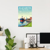 Antik Elizabeth New Jersey Poster (Heimbüro)