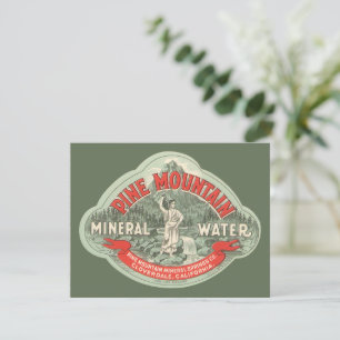 Antik Etikett für Pine Mountain Mineralwasser