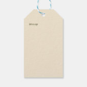 Antik florale Monogramm Geschenkanhänger (Rückseite)