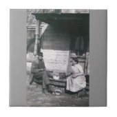 antik-Foto-Untersetzer-Fliese Fliese (Vorderseite)