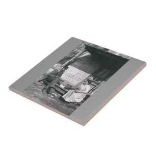 antik-Foto-Untersetzer-Fliese Fliese