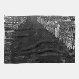 Antik Frankreich Paris champs elysees avenue Geschirrtuch