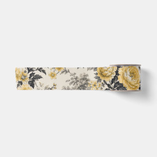 antik gelbe Blumen Schleife Satinband